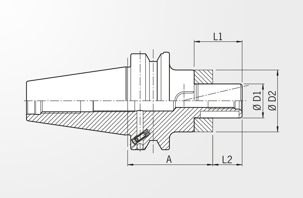 技术图纸 壳铣刀刀柄 JIS B 6339-2 · BT40