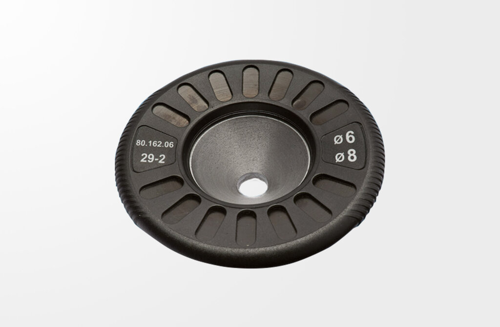 Changeable stop discs for coil N29