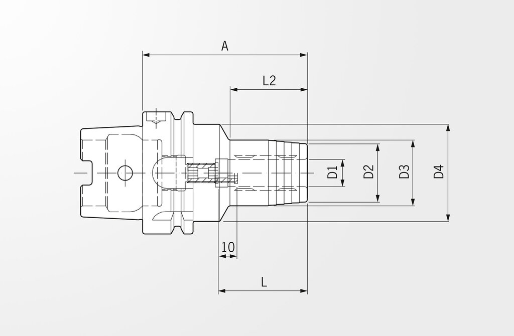 hydraulic chuck standard drawing haimer 